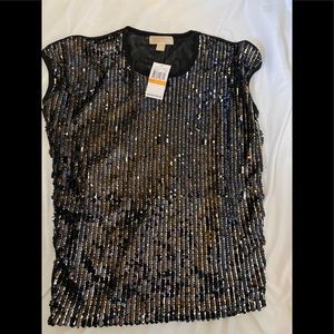 Sequin Michael kors top NWT